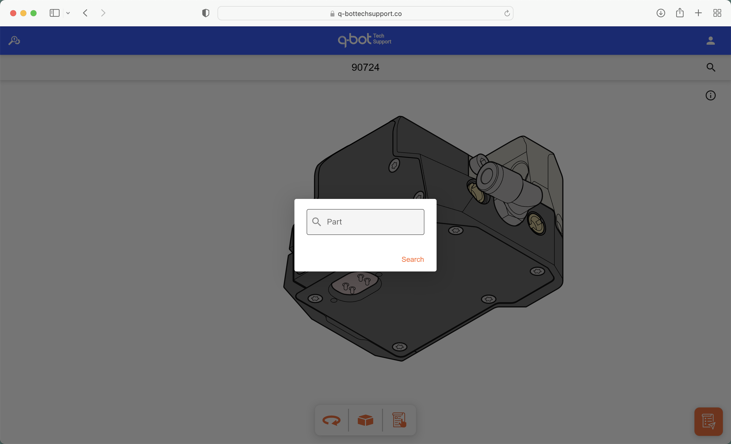 Interactive parts app — fixed perspective view (2)